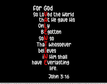 Porque de tal manera amó Dios al mundo, Juan 3:16 Svg, Svg cristiano, descargas de diseños de sublimación cristiana, Escritura de San Valentín