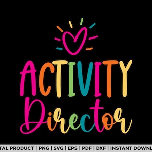 Activity Director Gift Appreciation Week Thank You Present, director svg, activity coordinator, coworker, activity director, director gift