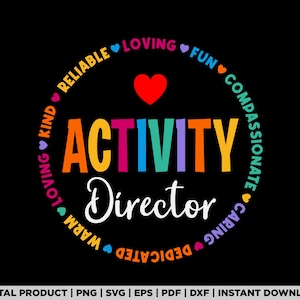 Activity Director Rock Activity Professionals Week svg, png, shirt design, eps, pdf, dxf, cricut files, digital download