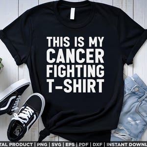 This is My Cancer Fighting T Shirt Png, Breast Cancer Svg, Awareness Ribbon Pink Svg, Pink Out Svg, Cancer Awareness, World Cancer Day Png