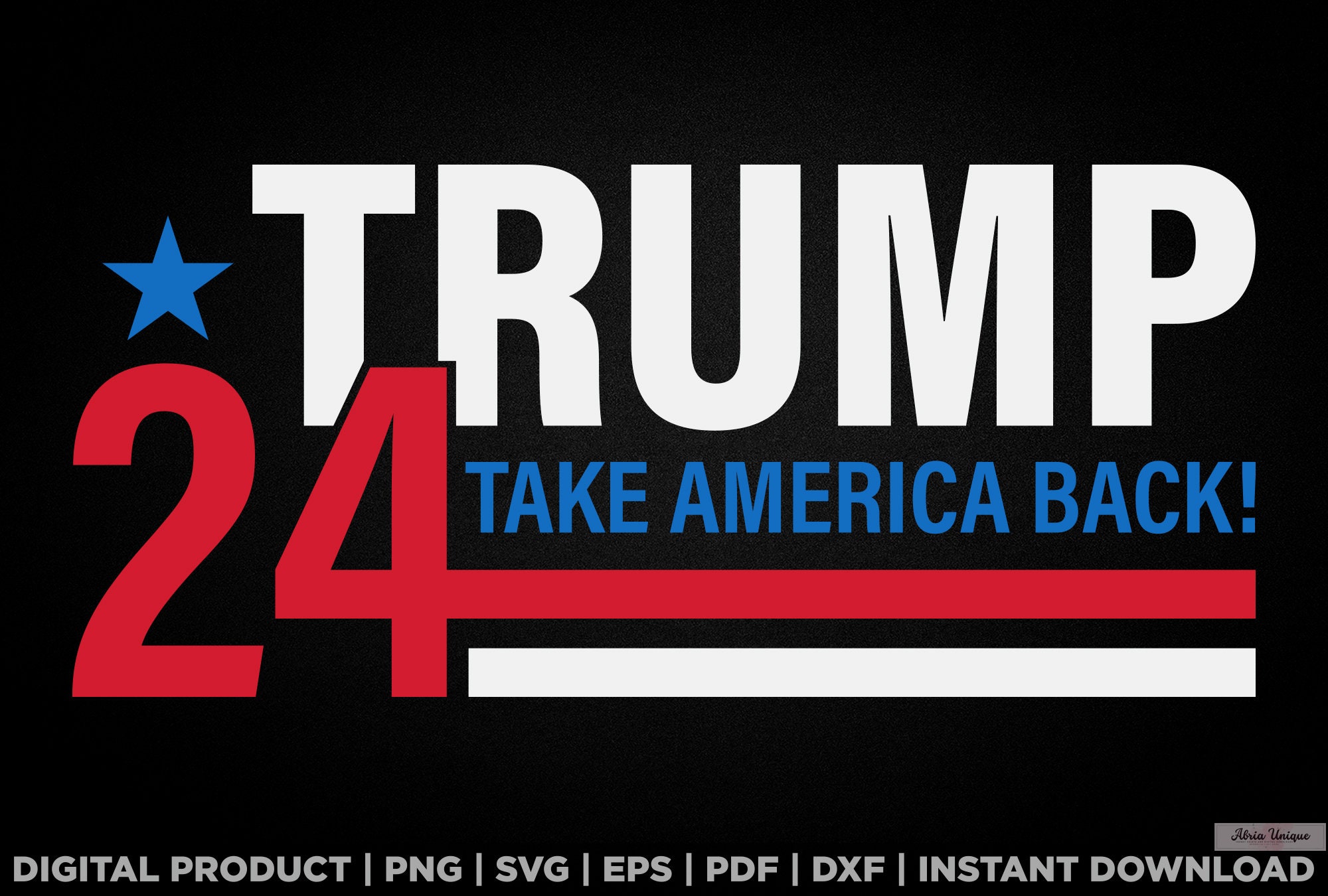 トランプがアメリカを取り戻す 24 svg、png、eps、pdf、dxf、トランプ