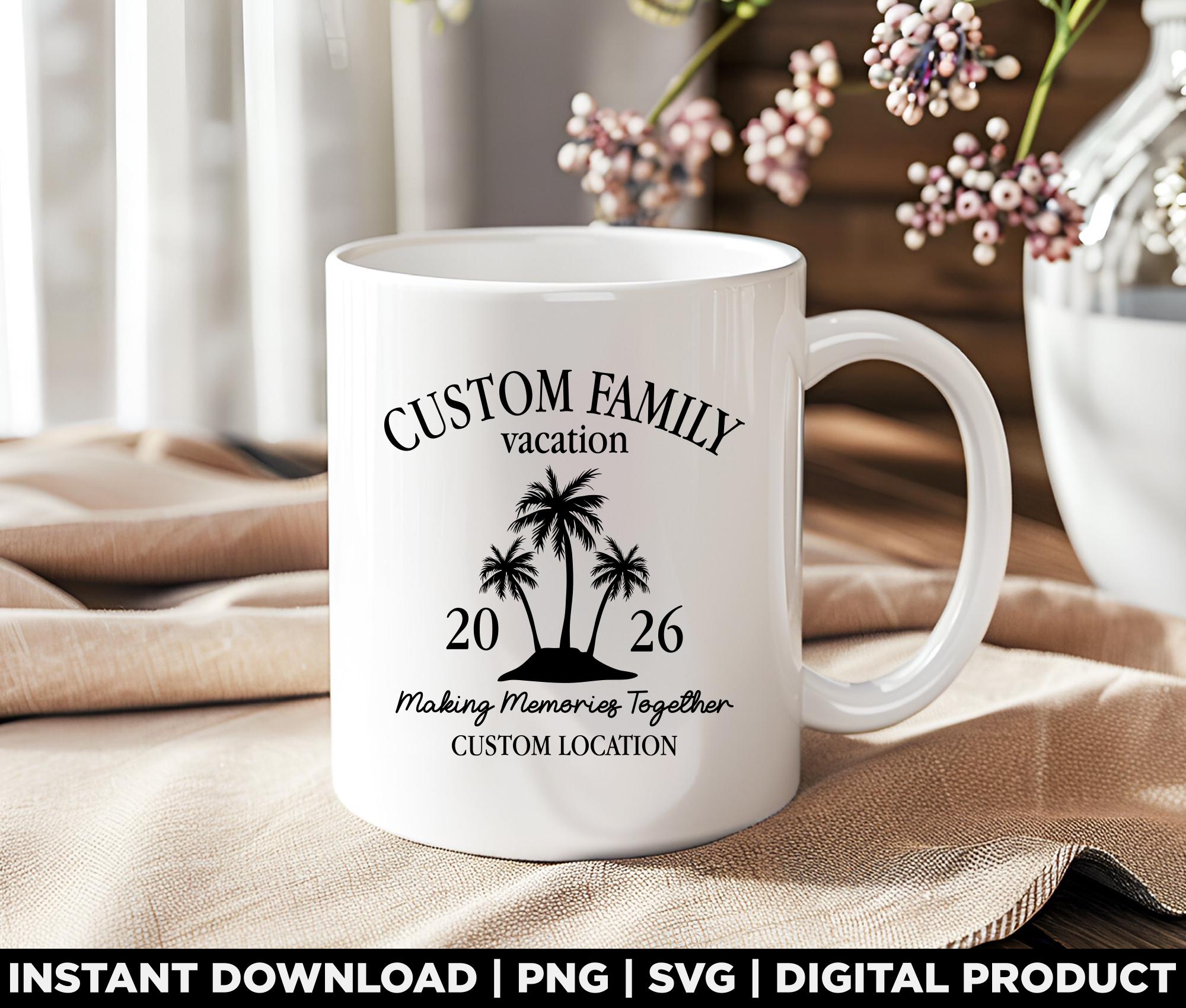 Custom Family Vacation 2026 Svg Png, Personalized Matching Trip Shirt ...