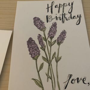 Cartões de felicitações personalizados - Aquarela
