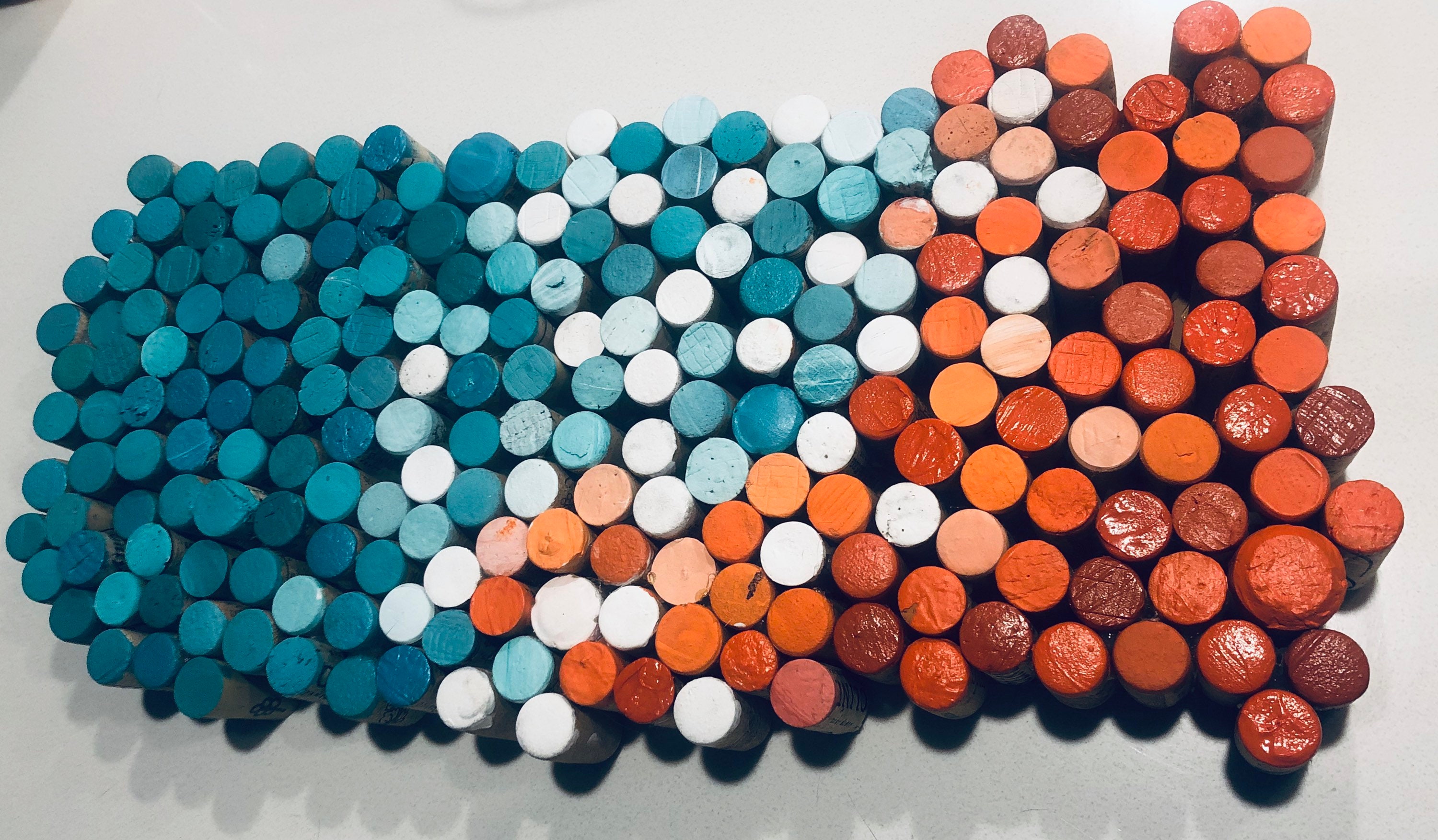 Wine Cork Painting Etsy