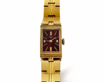 Vintage Soviet Luch Ladies Mechanical Watch AU10 AU5 Bracelet USSR Works