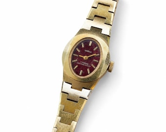 Vintage Chaika Women’s Watch, 17 Jewels, Gold Plated, USSR, Working