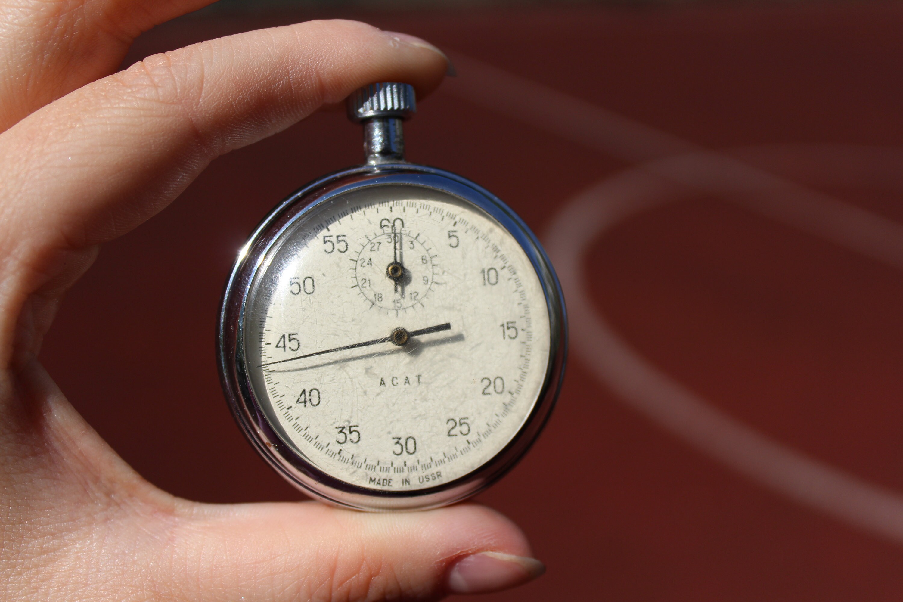Pocket Stopwatch Vintage Mechanical Agat Etsy