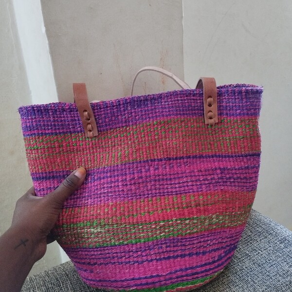 ON SALE Handwoven kiondo hobo bag, summer bag,Kiondo handbag, Woven handbag, Sisal bag,African handbag, Kenyan handbag,Handmade bag,Fall bag