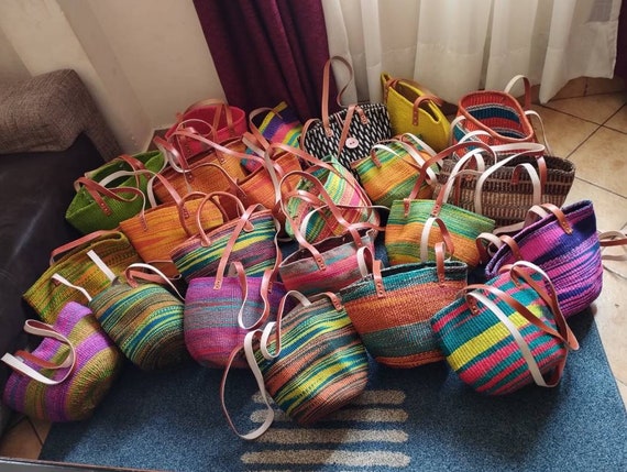 Buy A Set of 20 Sisal Bags at 50% Off. Sisal Bags, Woven Handbag, Sisal Bag,african  Handbag,kenyan Handbag, Handbag,market Bags, Wholesale Bags Online in India  - Etsy