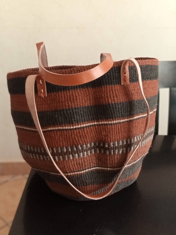 Stylish Baobab Bag Woven Handbag Kiondo Bag African Handbag Kenyan Handbag Handbag Shopping Bag handmade Bag Maasai Bag gift for Her Etsy