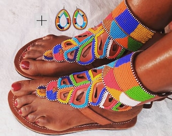 Best seller, African sandals for women, Beaded sandals, African Beaded sandals, african sandals, maasai sandals, platform sandals, sandals