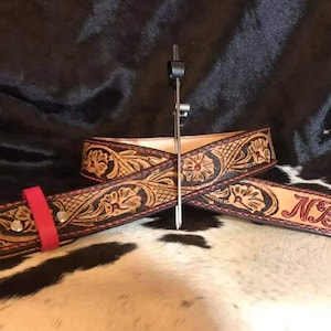 Custom Tooled Leather Belt
