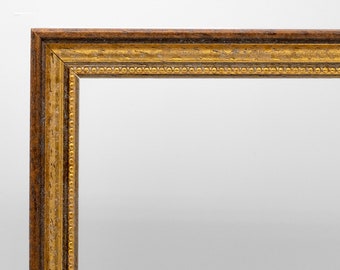 Picture frame brown with gold series 548, baroque, antique, vintage design - all sizes - DIN A2 / A3 / A4 / A5 by RahmenShop