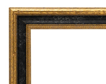 Picture Frame Gold with Black Series 549, Baroque, Vintage Design - All sizes - DIN A2 / A3 / A4 / A5 by RahmenShop