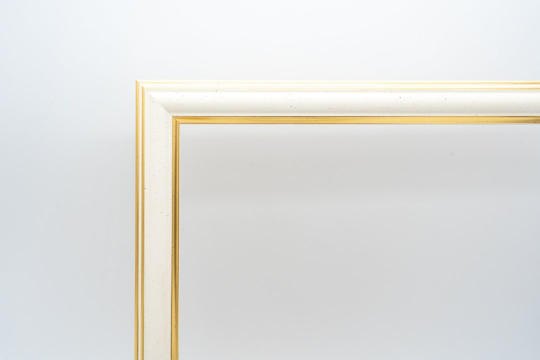 Picture Frame White With Gold Series E 1200 Classic Other Colors