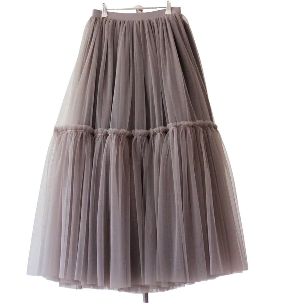 Take a peek up constricted grey petticoat