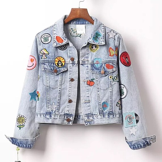 cartoon denim jacket