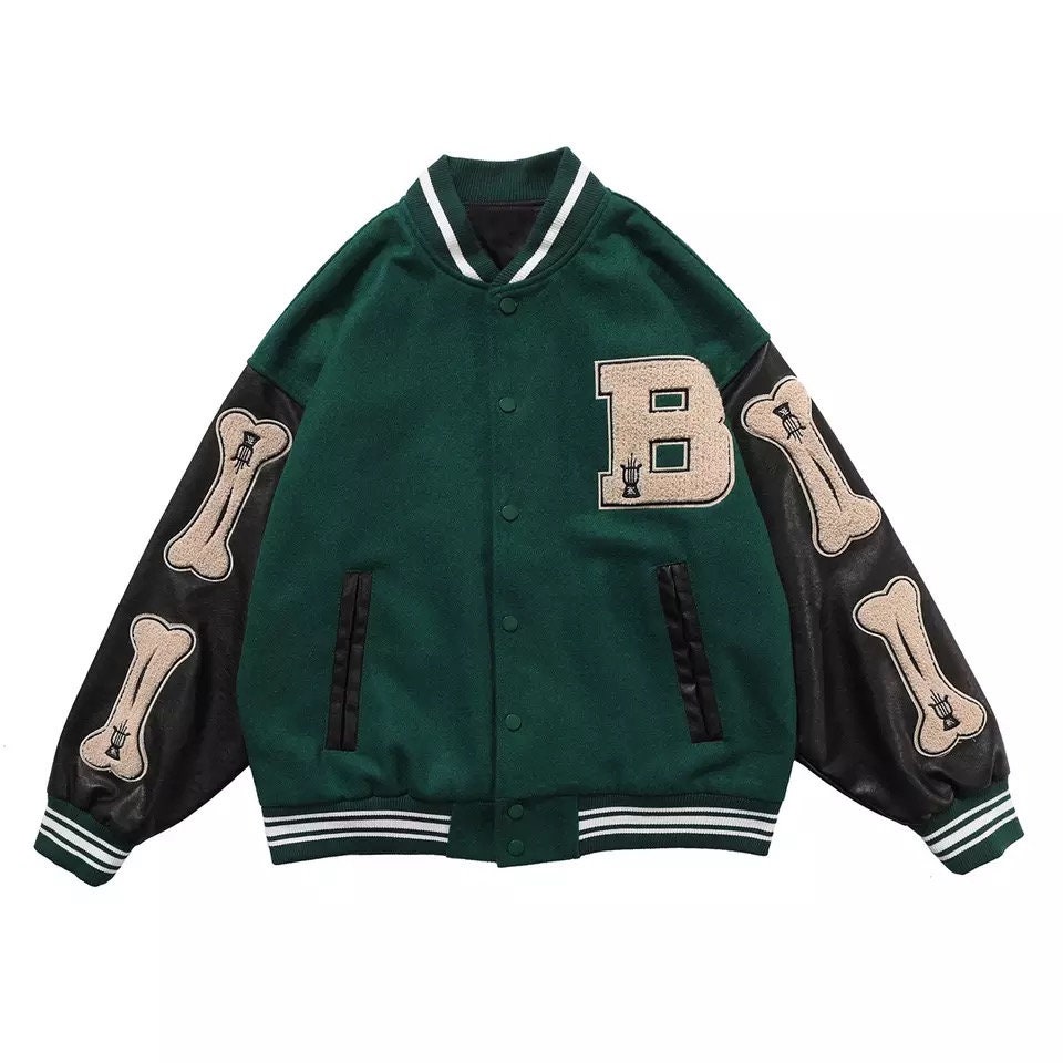 B Varsity Jacket - Etsy UK