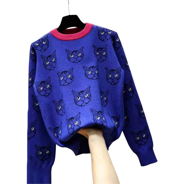 Cat Sweater Etsy UK