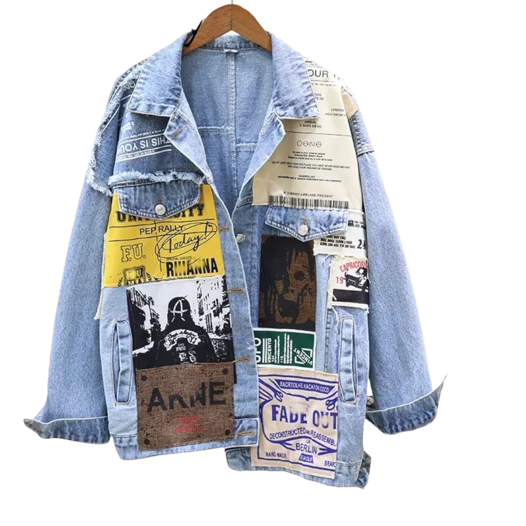 jeans jacket with print
