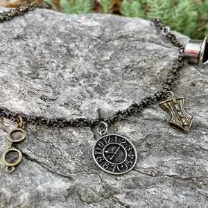 Steampunk Gears Charm Necklace