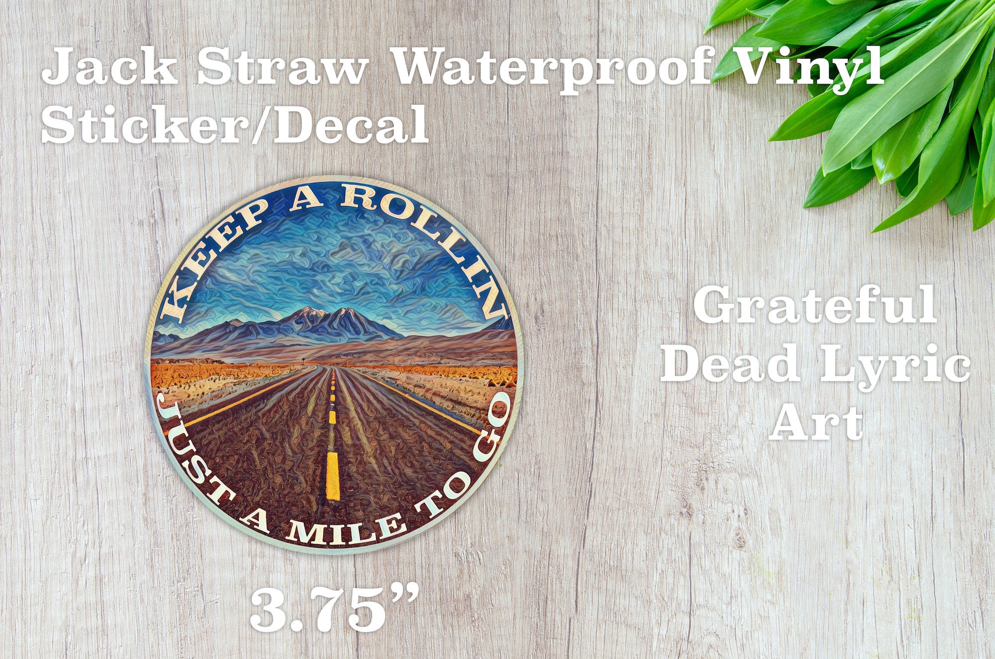 Jack Straw Waterproof Vinyl Sticker Decal Grateful Dead Lyric Etsy