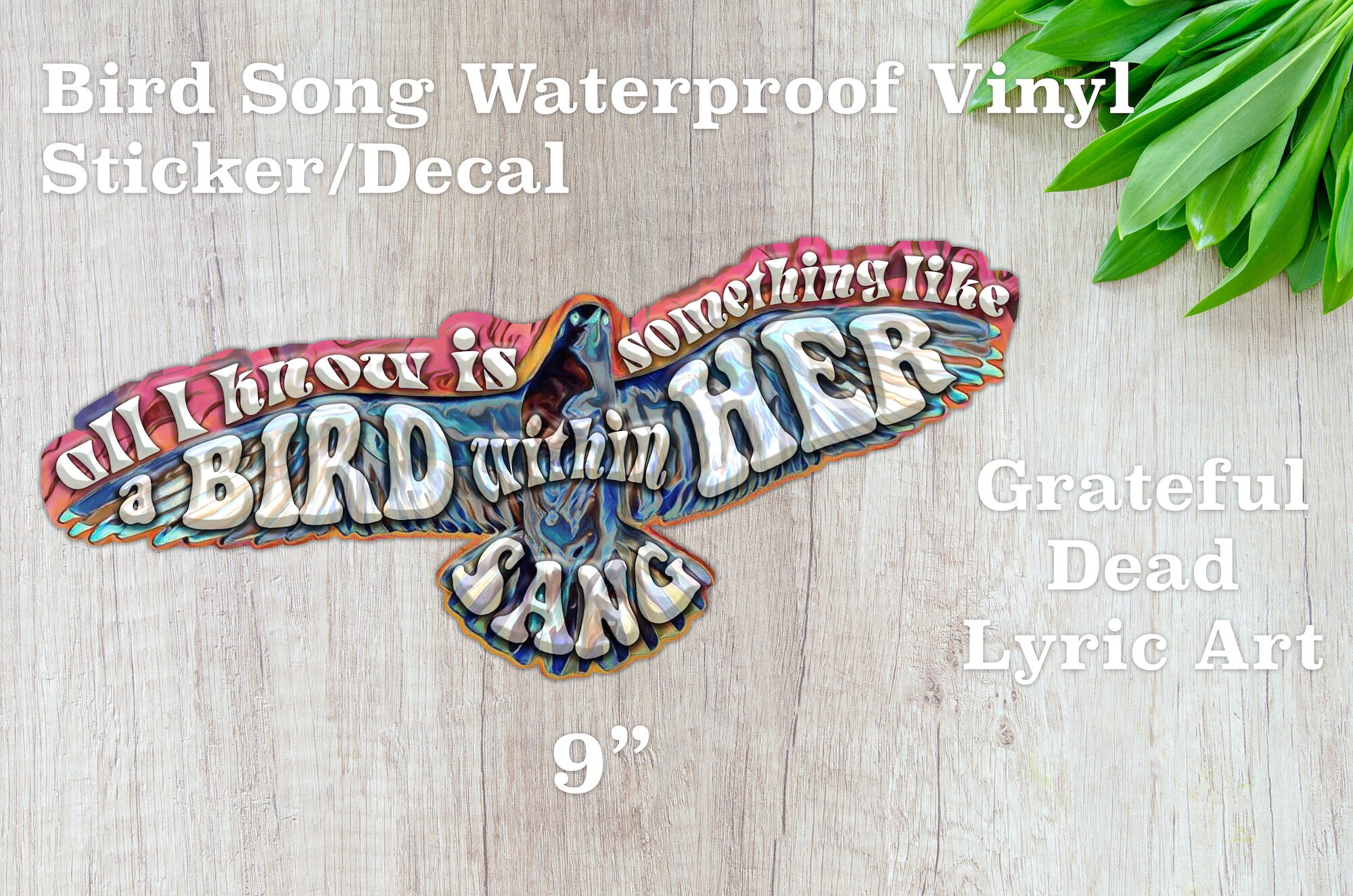 Bird Song Waterproof Vinyl Sticker Decal Grateful Dead Lyric Etsy