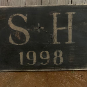 Farmhouse Vintage Primitive PERSONALIZED  Wooden Sign Distressed Rustic Chippy farmhouse decor