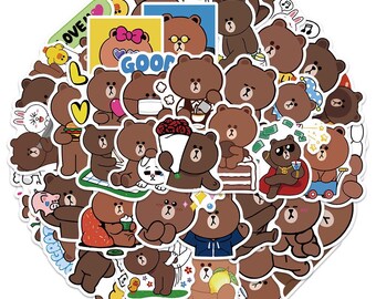 LINE FRIENDS Le Creuset Brown Cony Die Cut Plate Kitchen Tableware Mascot Gift