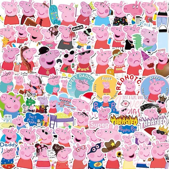 Peppa pig Sticker 100 sheets Etsy