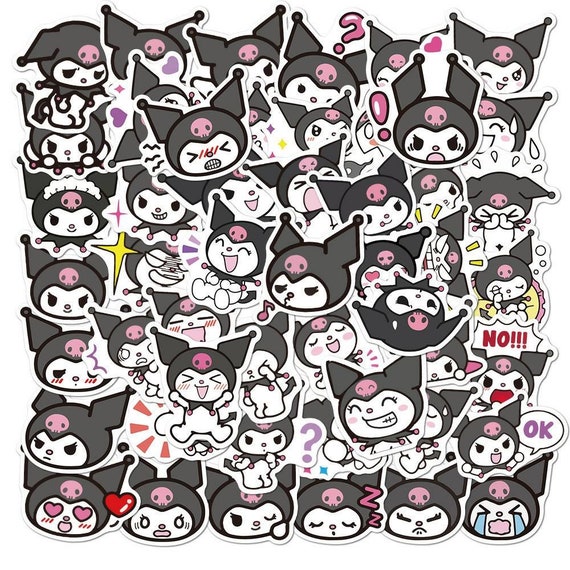 Kuromi Sticker 50 Sheets Etsy