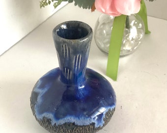 Handcrafted Continental Home “Beach Blue” Vase, Made in Thailand