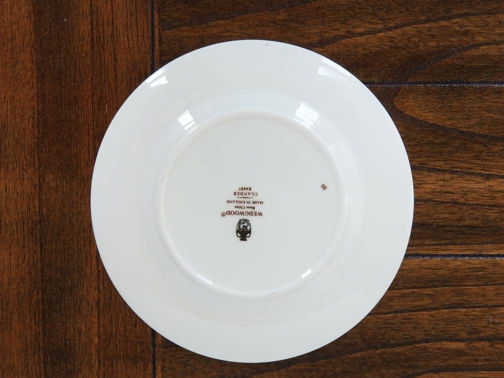 食器  ULANDER MADE IN ENGLAND Vintage Wedgewood Ulander Black Bread and Butter Plates, Made in