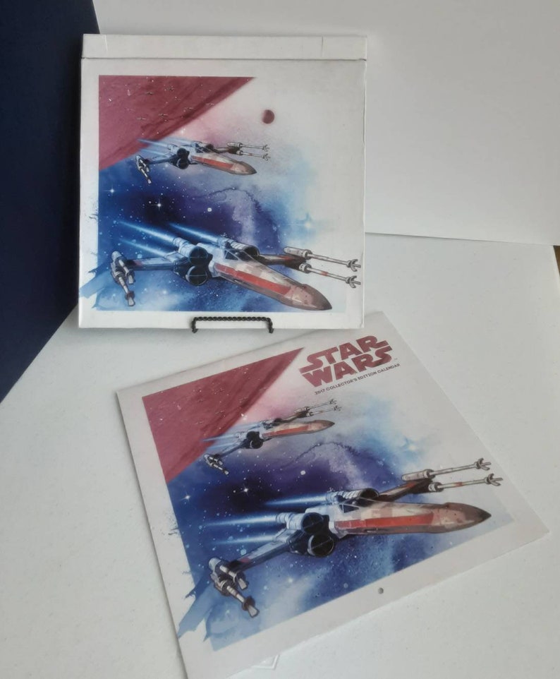 Luke C3PO Leia Star Wars Memorbilia 2017 Collectors Edition Calendar with Poster-like Pages of Hans Chewy