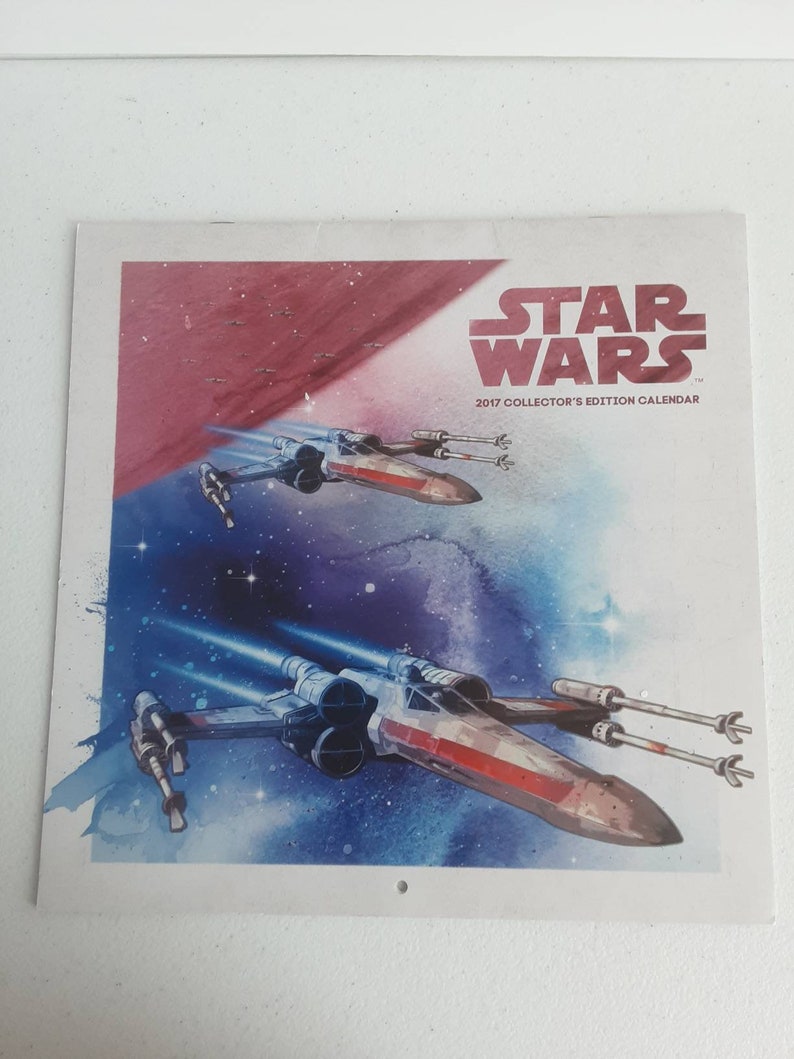 Luke C3PO Leia Star Wars Memorbilia 2017 Collectors Edition Calendar with Poster-like Pages of Hans Chewy