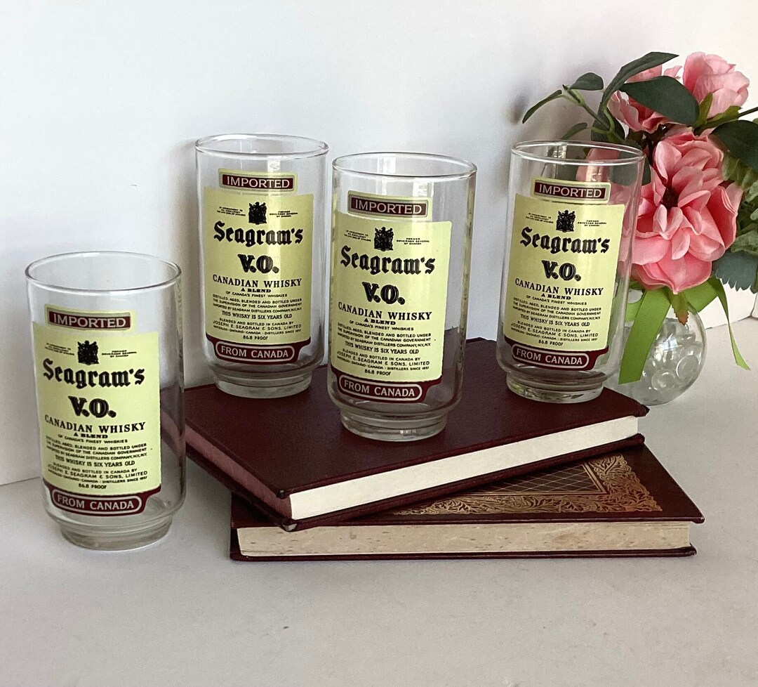 Vintage Seagrams V.O. Canadian Whiskey Glasses, Made by Libbey, 5