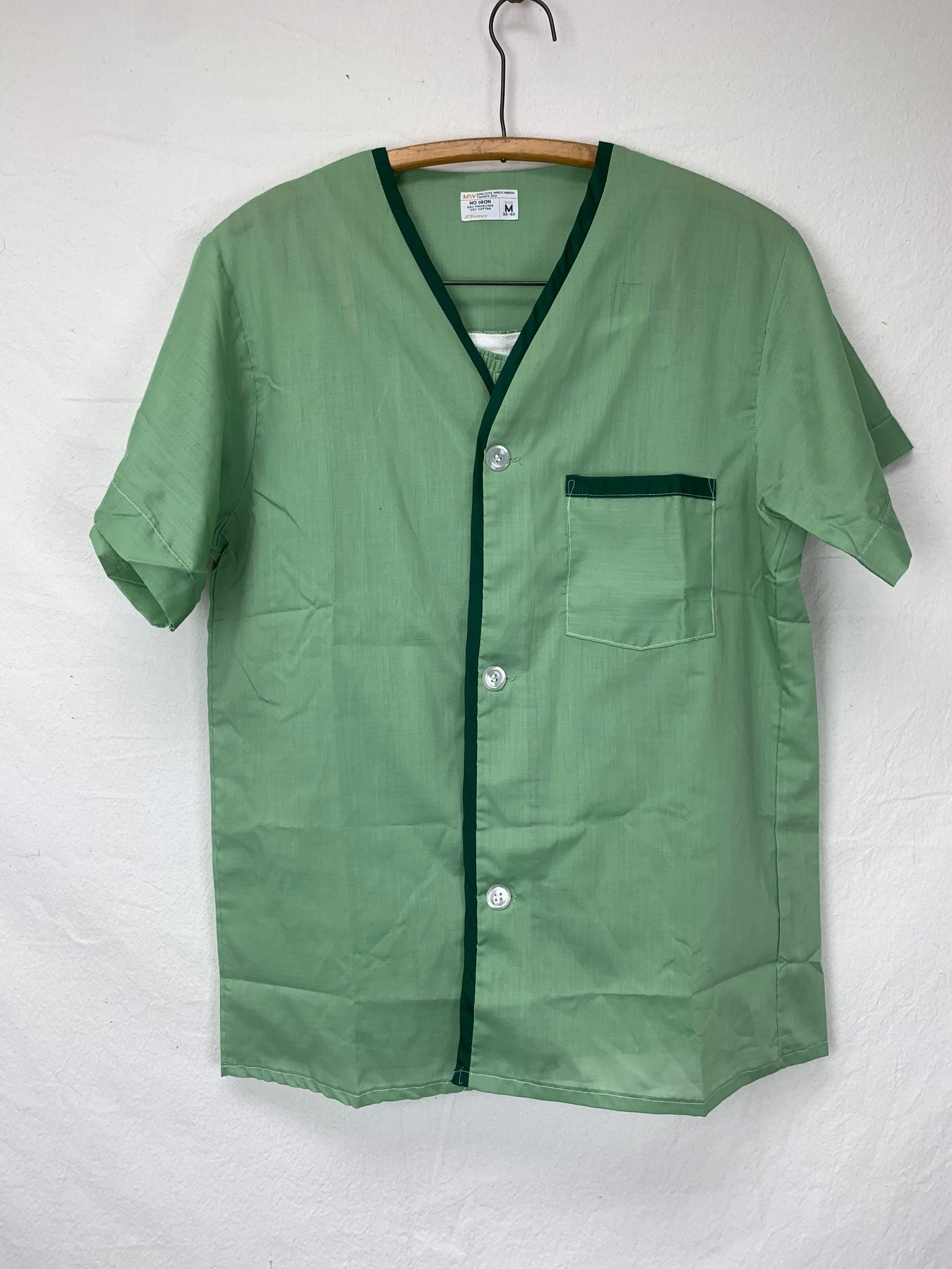 Vintage JCPenney Two Piece Pajama Set Medium Etsy