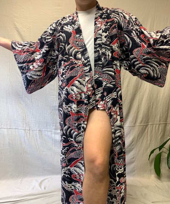 Vintage Cotton Kimono Robe