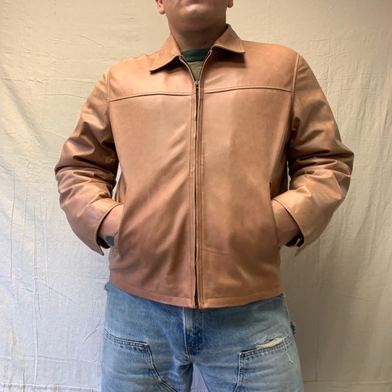 Soft Pink Leather Jacket