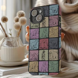 Vintage Polar Bear Phone Case Cover Gift Designed For iPhone 16, 15, 14 Pro Max Plus, Galaxy S24 S23 Ultra, Pixel 8, Tough, Flip Case