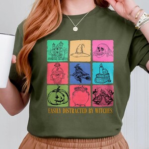 Witches Shirt, Vintage Witches Sweatshirt, Easily Distracted By Witches Shirt, Halloween Easily Distracted By Shirt Gift For Witches Lover