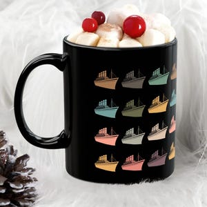 Retro Titanic Mug, Historic Titanic Coffee Mug, Ocean Liner Enthusiast Gift, Nautical Ship Lover Cup, Maritime History Mug, Vintage Ship Mug