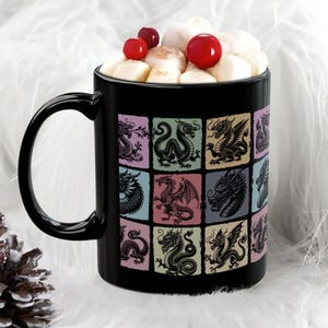 Dragon Mug, Cool Dragon Coffee Mug, Fantasy Dragon Lover Mug, Dragon Gift, Mythical Creature Mug