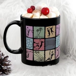 Vintage Handball Mug, Cute Handball Coffee Mug, Distressed Handball Mug, Retro Sports Cup, Handball Lover Mug