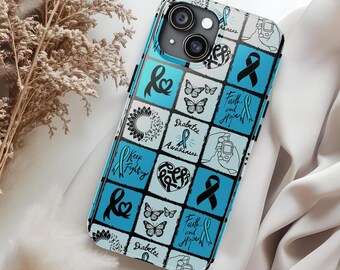 Diabetes Awareness Phone Case Cover Gift Designed For iPhone 16, 15, 14 Pro Max Plus, Galaxy S24 S23 Ultra, Pixel 8, Tough, Flip Case