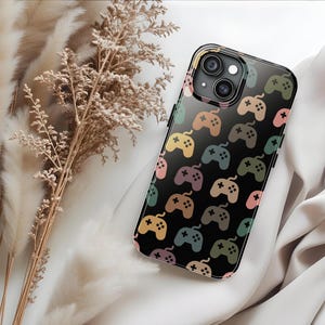 Video Gamer Phone Case Cover Gift Designed For iPhone 16, 15, 14 Pro Max Plus, Galaxy S24 S23 Ultra, Pixel 8, Video Gaming Tough, Flip Case