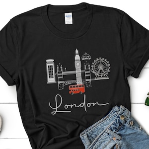 Vintage 1990's London United Kingdom Box Logo Puffy Print