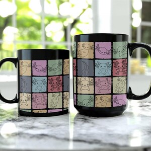 Vintage Axolotl Lover Mug, Retro Axolotl Coffee Mug, Distressed Pet Amphibian Gift, Cute Animal Lover Mug, Unique Axolotl Gift