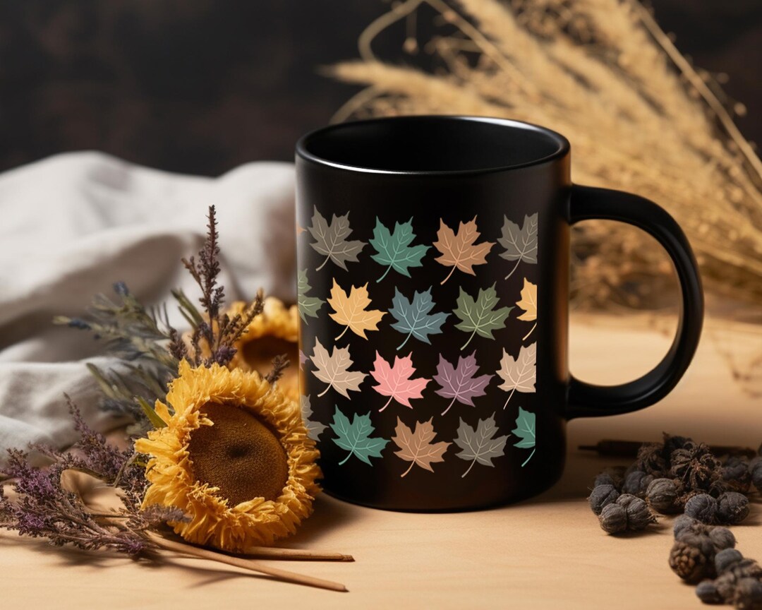 Mug Fall Color Retro Fall Leaves Mug, Autumn Tree Coffee Cup, Seasonal Gift Idea, Fall ...