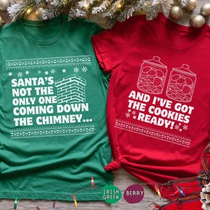 Funny Christmas Couple Matching Shirt, Christmas Party Couple Tee, Xmas Matching Shirt, Couple Christmas Shirt for Holiday Fun